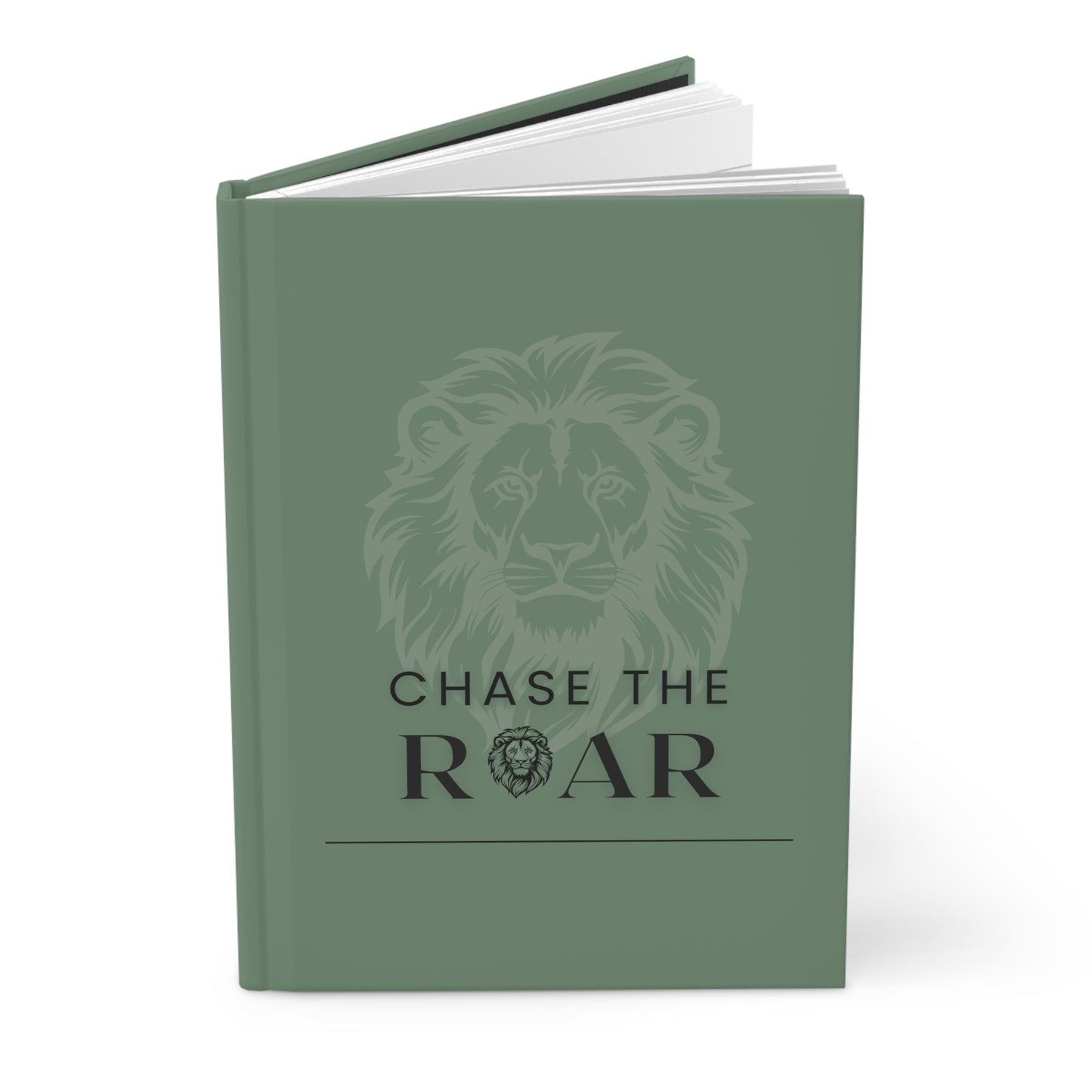 Chase the Roar (Lion) Journal-Dusty Green